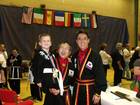 Leonhard mit Meister Alex Suh und Meister Kwon